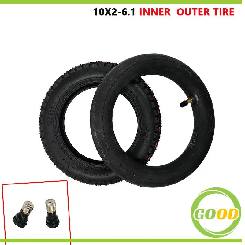 For Xiaomi Mijia M365 Mi Electric Scooter Tyres Thicker Inflation Wheel Outer Camera Upgrade 10X2-6.1 off Road Tires