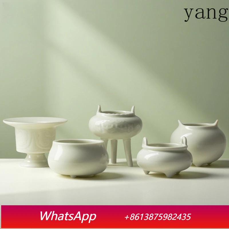 

LTT Antique Zen Ceramic Line Incense Burner Household Ornament Line Incense Insert Indoor Aromatherapy Burner