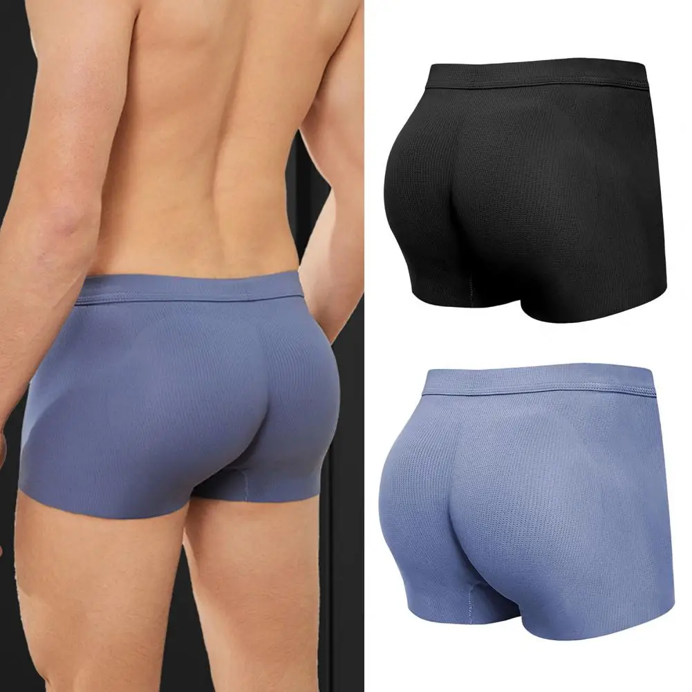 Fake Ass Underwear Traceless 3D Sexy Men Padded Underwear Boxer Briefs Buttocks Lifter Enlarge Butt Push Up Underpants Panties