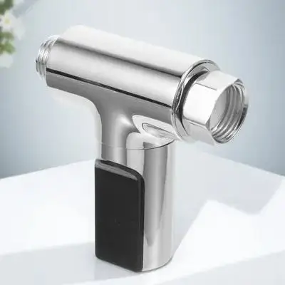 

LED Digital Shower Thermometer Silver Accurate Free Water Temperature Monitor 360 Degree Rotate Visible