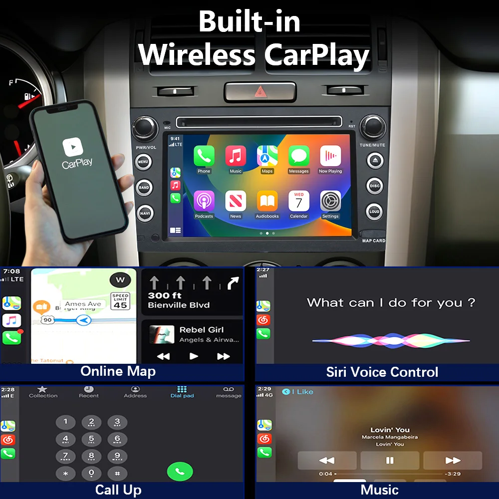 Car Autoradio For Suzuki Grand Vitara 3 2005-2016 DSP RDS GPS WIFI Auto Android Bluetooth Wireless Carplay Navigation Exchange