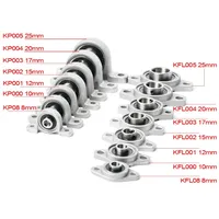 2 unidades KP08 8mm KFL08 KP000 KFL000 KP001 KFL001 KP002 KP004 KP005 soporte montado en bloque de almohada de diámetro de aleación de Zinc Ra 0,05