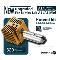 For Bambu Lab A1 Nozzle /A1 Mini Hotend Fast Speed a1 Hot End Brass Heat Sink Hardened steel Nozzle 3D Printer accessories