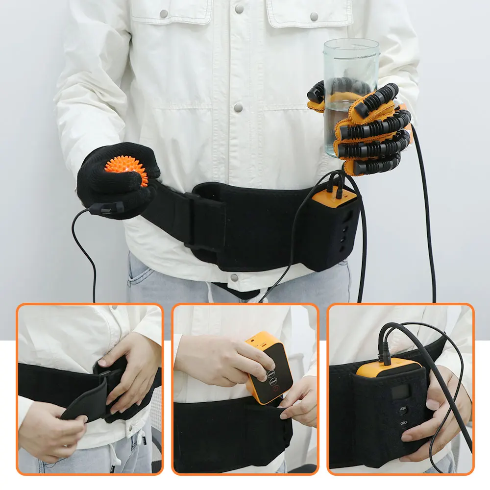 Portable Hand Rehabilitation Robot Rehabilitation Physiotherapy Glove Hemiplegia Devices Stroke Recovery Equipment Hand Therapy