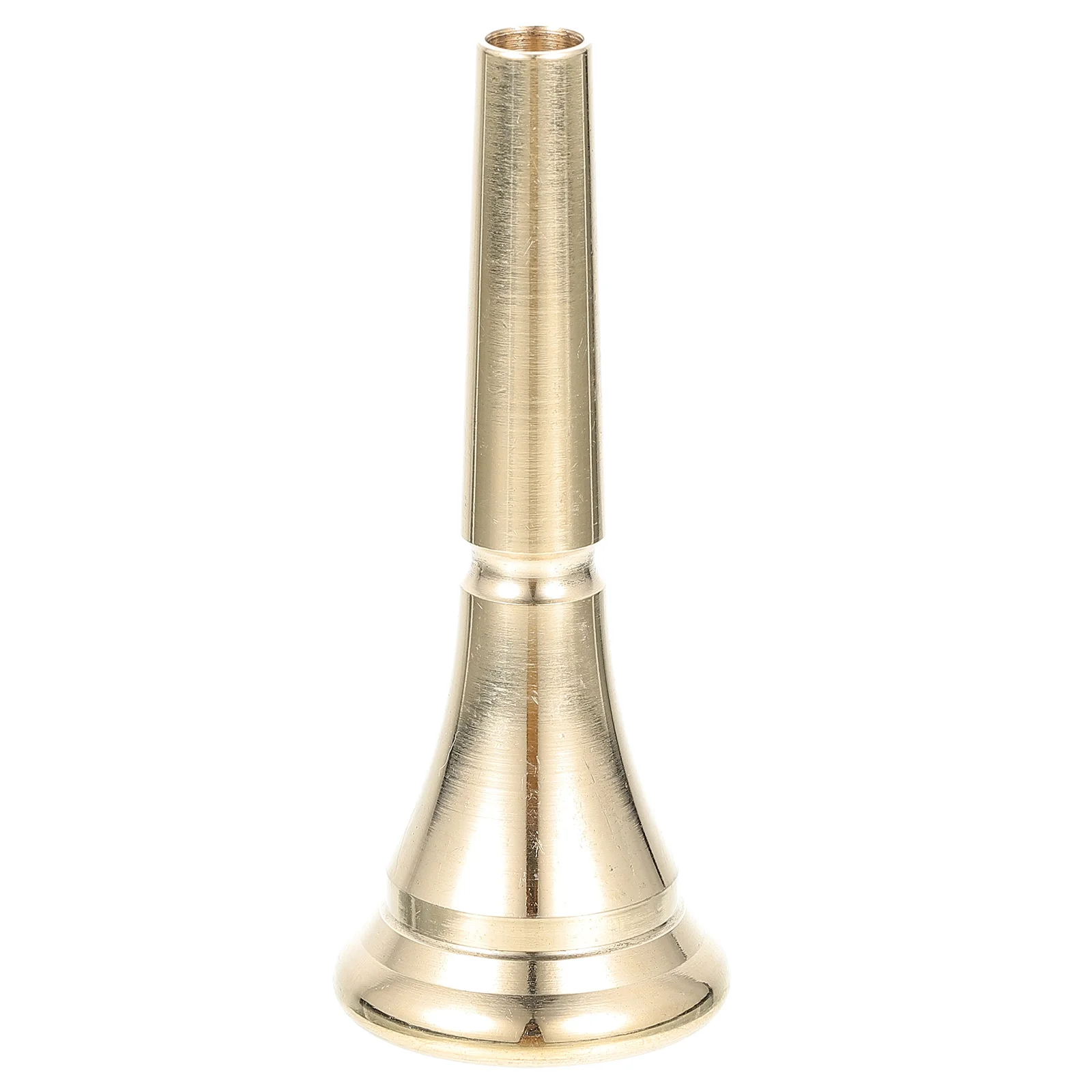 

Brass Horn Mouthpiece Copper Replacement Parts Durable Smooth Tone Portable Practice Accessories Suitable Students Professionals
