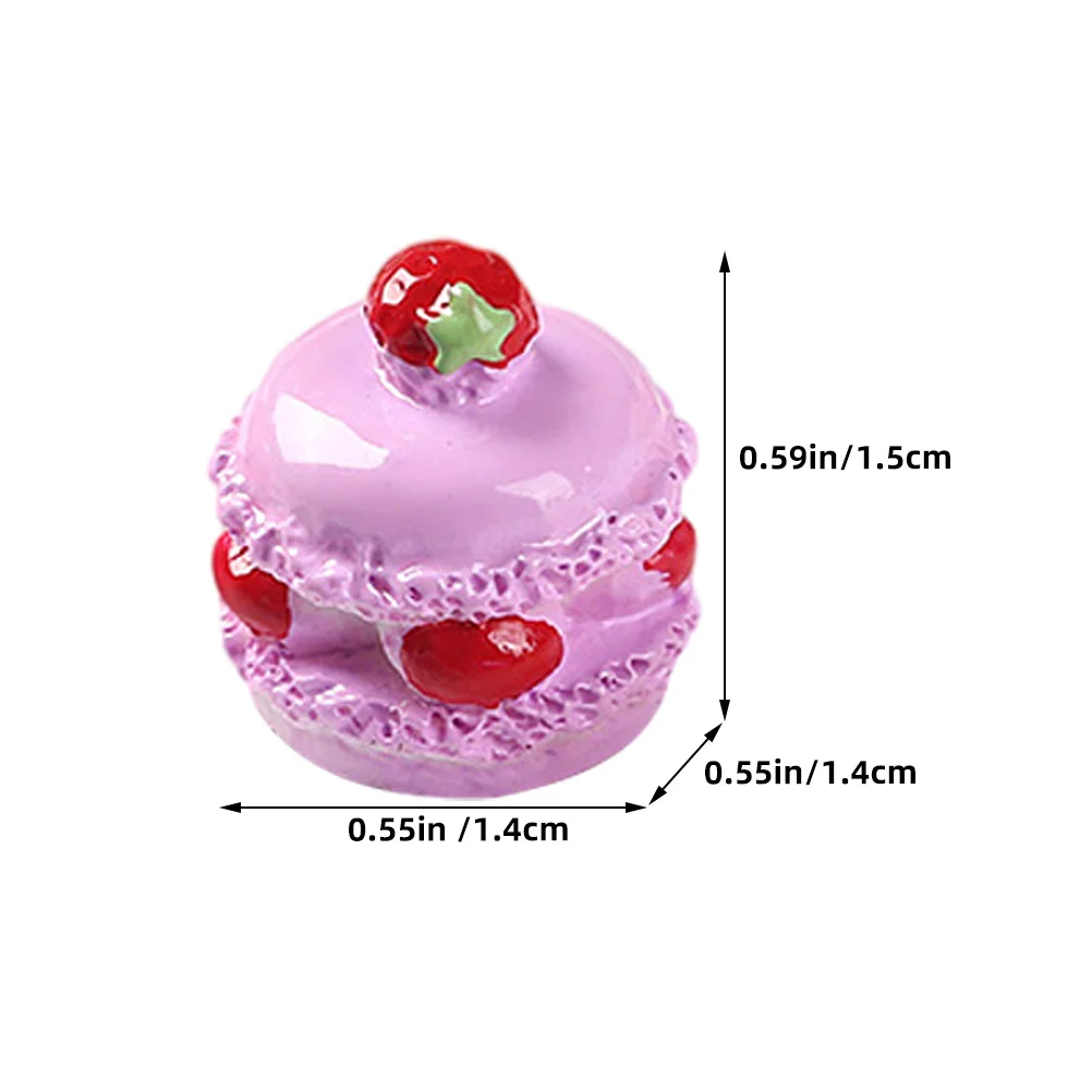 18 قطعة كعكة تحلية صغيرة واقعية الدعائم ل ديكورات منزلية صغيرة وهمية التظاهر اللعب مشهد الطعام اكسسوارات الاصطناعي الغذاء الدعامة