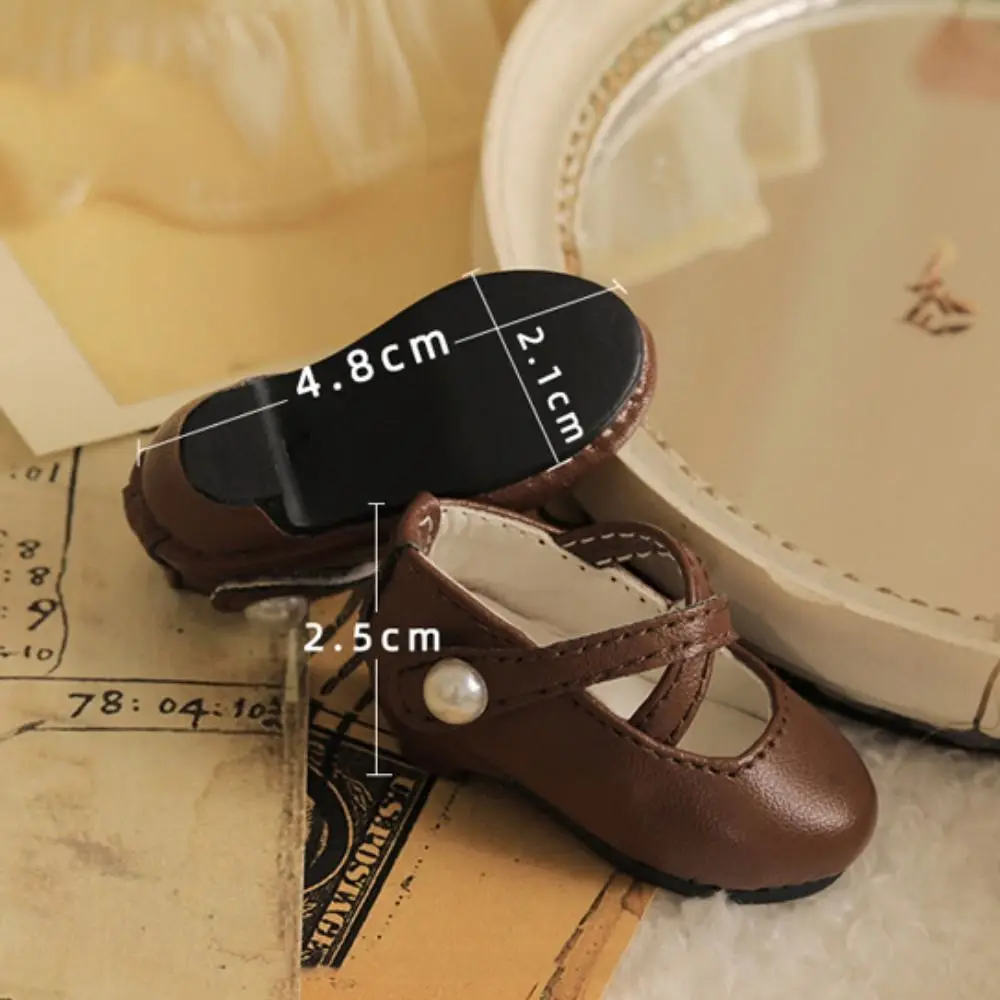 PU Leather Doll PU Leather Shoes Short Boots Shoes Doll Miniature Doll Shoes Cute Lightweight Dress Up Shoes Kids Gifts