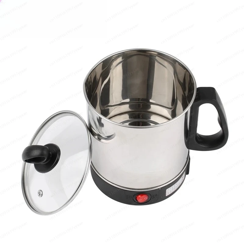 Multifunctional electric cooking pot, portable stainless steel heating cup