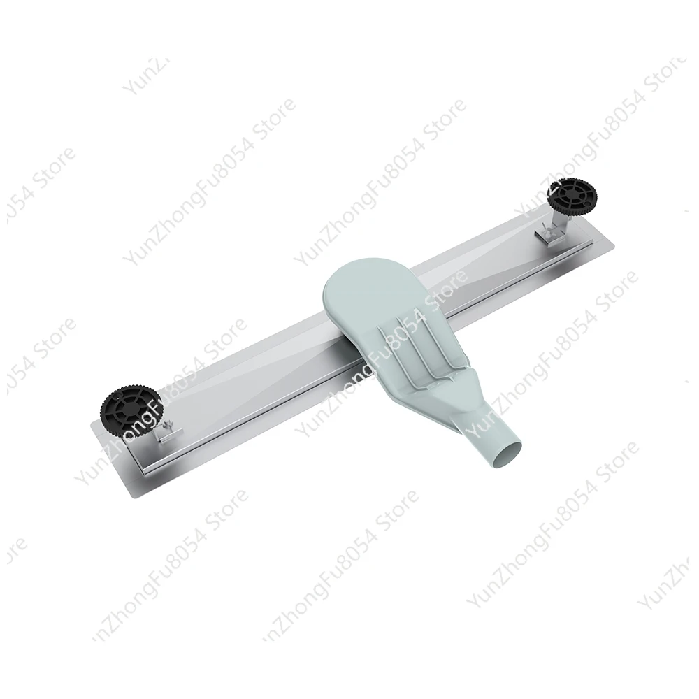 2 في 1 304 استنزاف دش من الفولاذ المقاوم للصدأ مع استنزاف أرضي طويل المطلي لإدراج بلاط الحمام #4