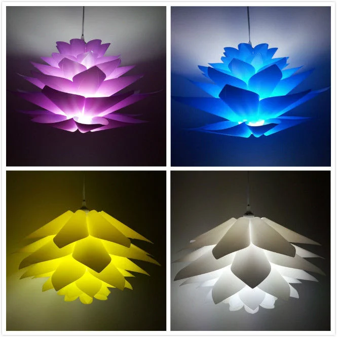 Lamp Shade Pendant Lampshade Puzzle Light Lantern Vintage Lotus Chandelier Man Ceiling