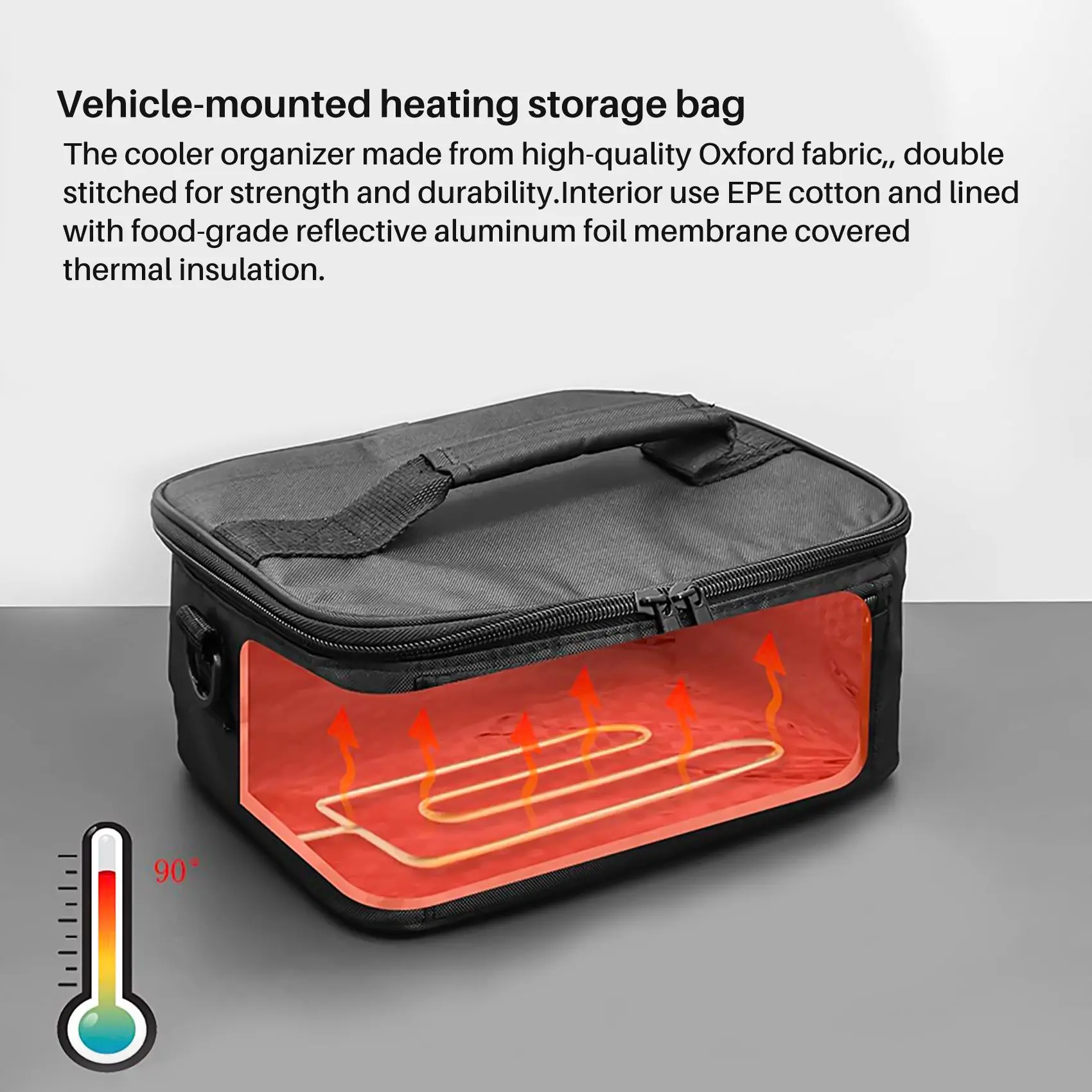 Universal Car Front Trunk Cooler Organizer Folding Picnic Bag Insulated Zipper Trunk Heating Bag for Tesla Model 3 Y X