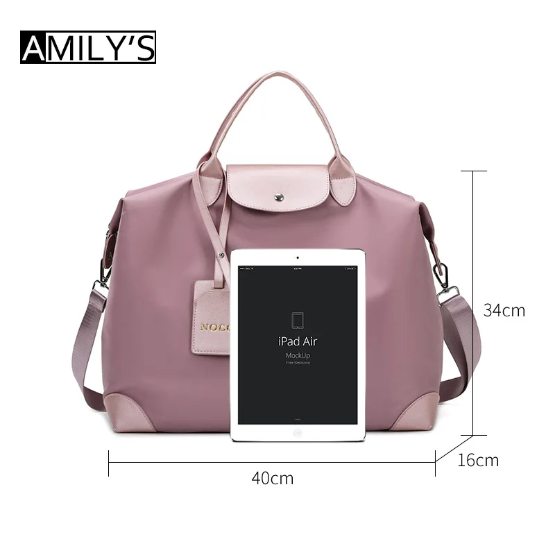 Large-capacity Sports Yoga Storage Bag Tote Bag Holidays Travel Women Duffle Handbag Nylon Weekend Luggage Overnight Bolso