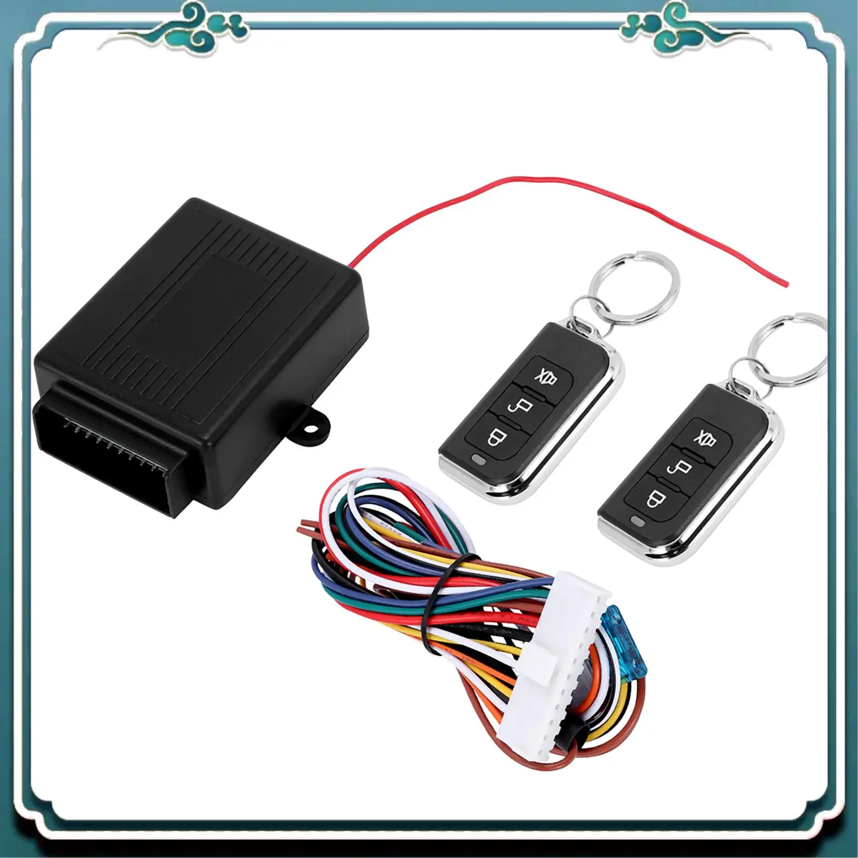 ABTU-12V أنظمة إنذار السيارة العالمية طقم مركزي عن بعد قفل الباب نظام دخول السيارة بدون مفتاح قفل مركزي مع جهاز التحكم عن بعد