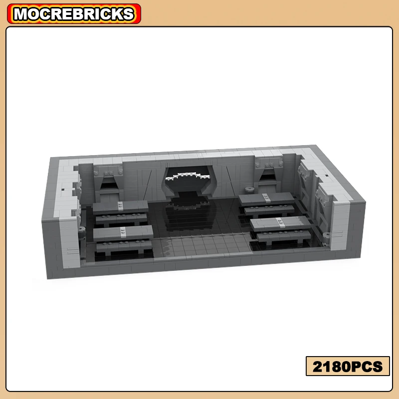 MOC-46278 Space Movie First Order Base Architecture Building Block Collectibles Display Assembly Model Brick Toys Kit Kid Gifts