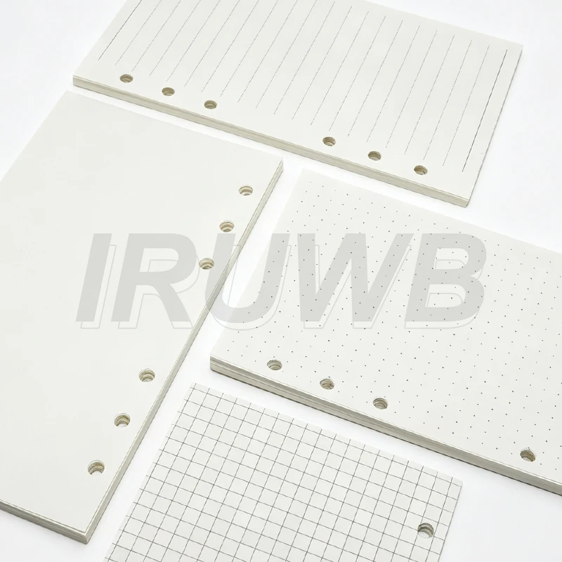 45 Sheets Ring Notebook Insert Refills 6 Holes A5 A6 Spiral Diary Planner Inner Core Pape Loose Leaf Papers Journals