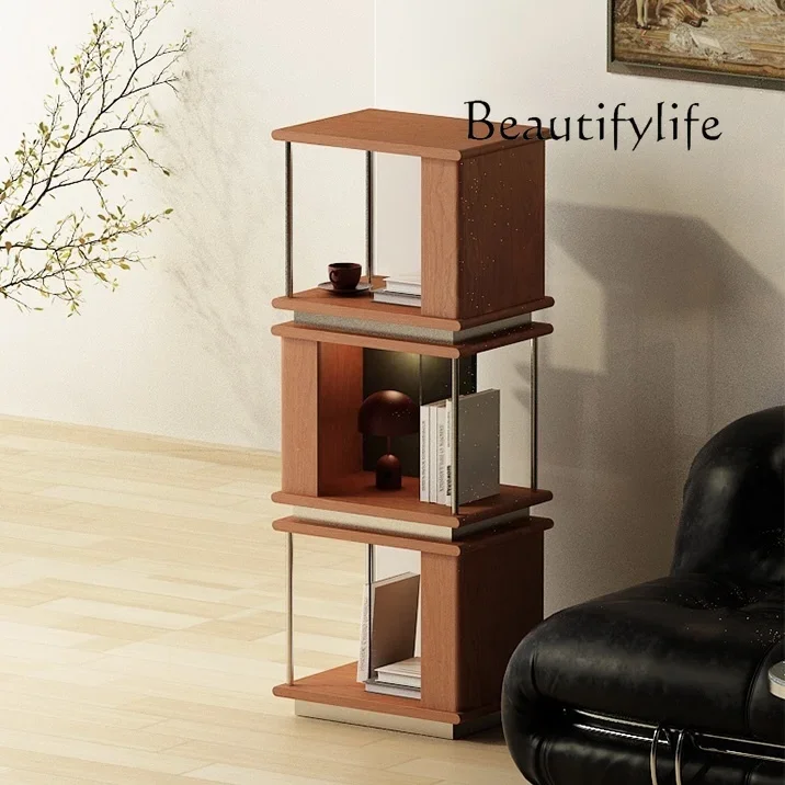 

Modern simple living room module cabinet Solid wood free combination lattice side cabinet Corner TV cabinet