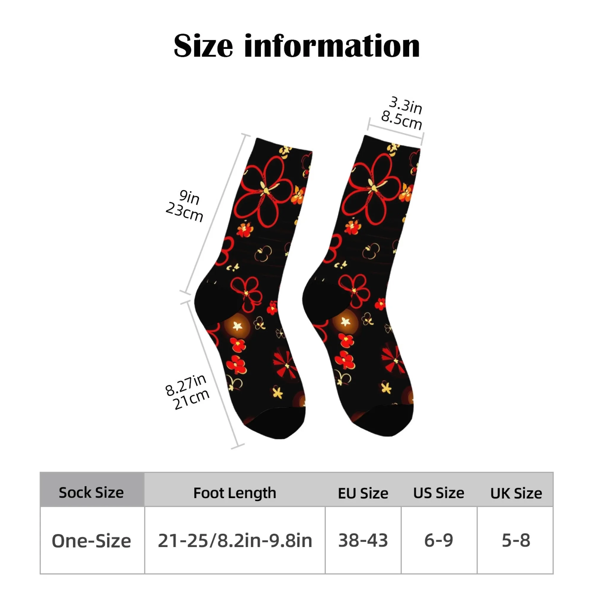 Chaussettes de jardin colorées, Design Floral artistique, Ultra-doux, respirantes, unisexes, décontractées, à la mode