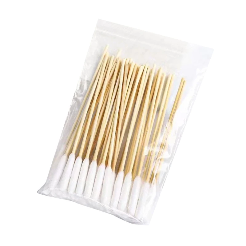 Set of 100 Disposable Pet Cotton Swabs Convenient Ear Cleaner Big Cotton Swab Soft and Non-irritating for Dog Grooming