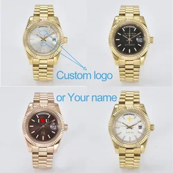 MIYOTA 8285 Customized logo 39mm men's watch sapphire glass movement dual calendar dial automatic movement diving watch