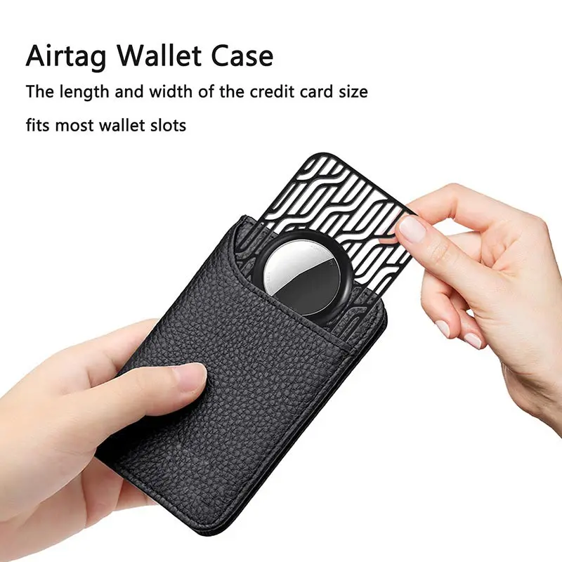 For Apple Airtags Wallet Holder Protective Case Ultra Thin for Air tag Card Tracker Case Anti-lost Wallet Insert Holder Cases