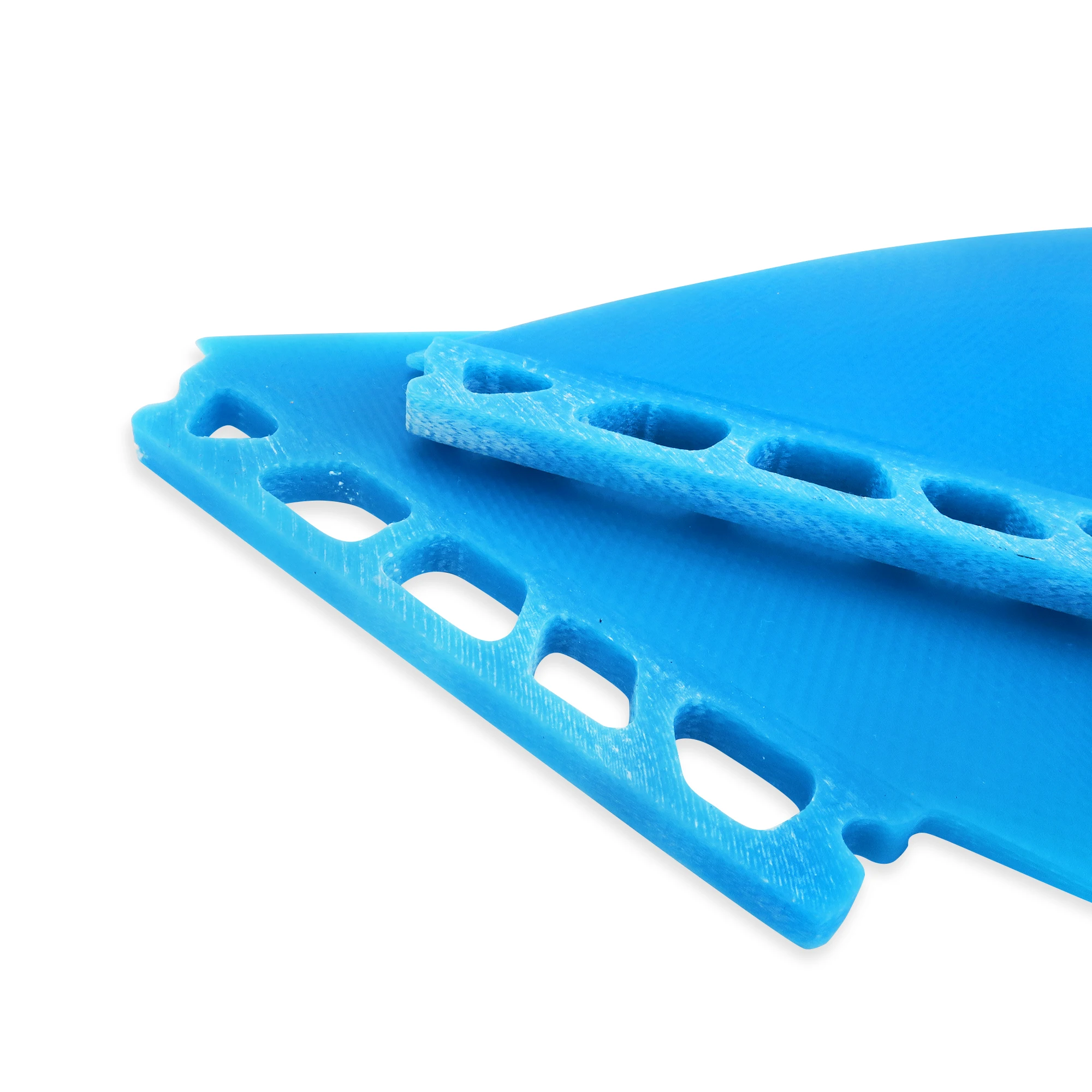 Twin Keel Fins (2 Flossen) Single/Dual II Tab Surfing Fins aus massivem Fiberglas für geringes Gewicht, Haltbarkeit und Top-Performance – Detail 9