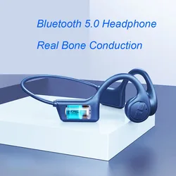 Bluetooth Headset IPX6 Waterproof Sports Music MP3 Player Earphones Wireless Real Bone Conduction Headphone For Xiaomi Apple