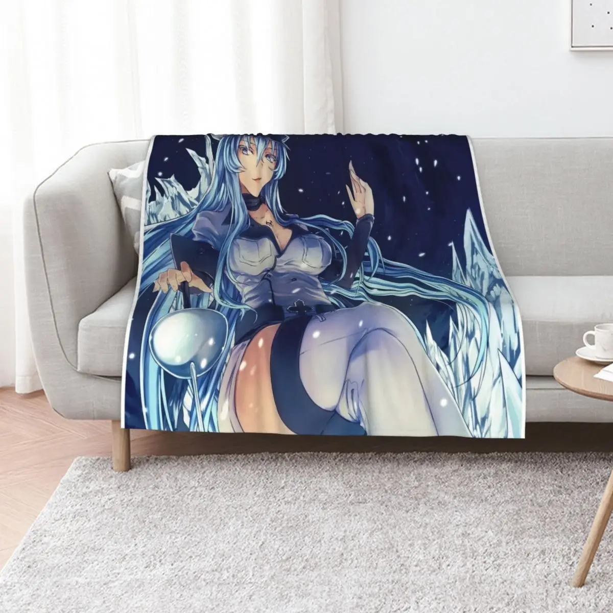 Princes Esdeath Throw Blanket Weighted Luxury Designer Soft Plaid Travel Sleeping Bag Bed covers Blankets