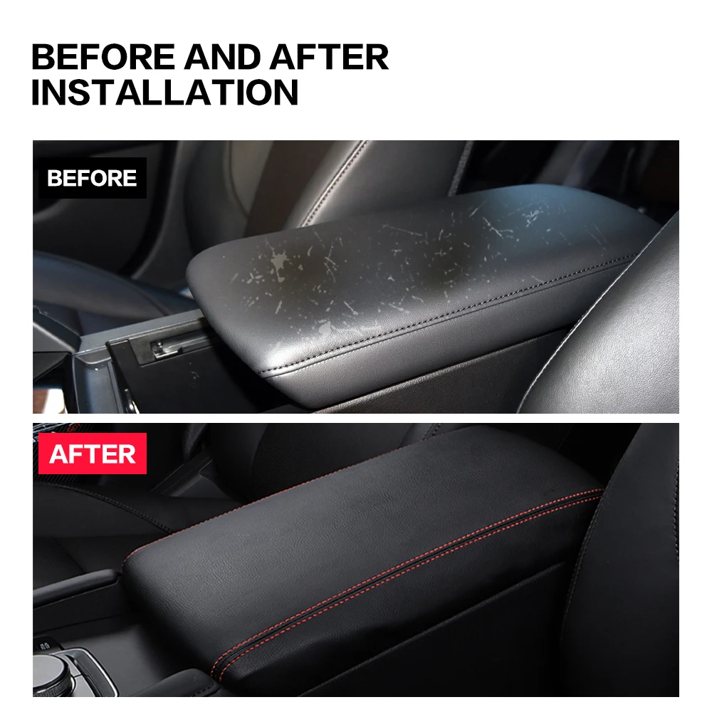 1PCS Car Armrests Box Cover Center Console Decoration Interior Trim Auto Accessories For Mazda 3 2019 2020 2021 2022