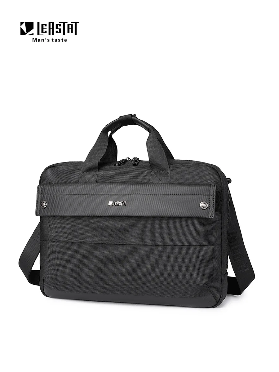 Leastat Valigetta per viaggi d'affari da uomo, borsa a tracolla di grande capacità, borsa a tracolla per ufficio d'affari transfrontaliera