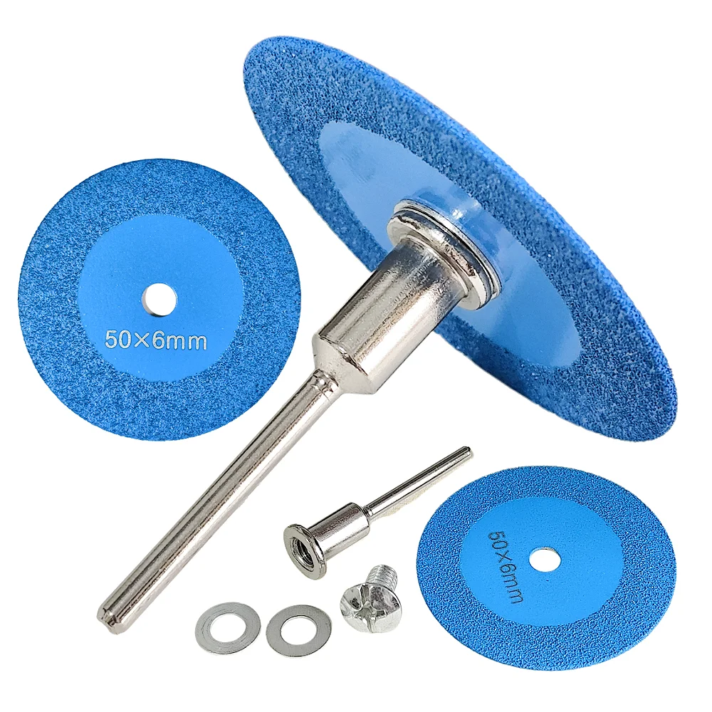 50mm Diamond Saw Blade Engraving Acrylic With Removable Shank Mini Grinding Disc Glass Carving Ceramic Crystal Tile Cutting Tool view 5