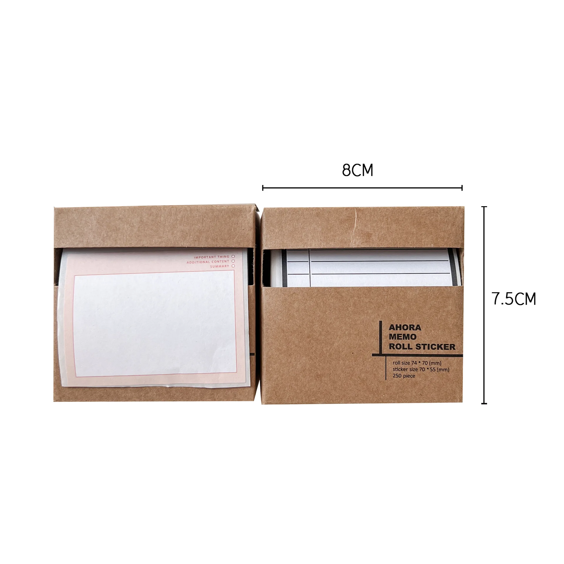 Skytronic 250 fogli Sticky Memo Note Creative INS Notepad Paper Message Paper Journal Agenda studio Pull Out Design Pocket Book