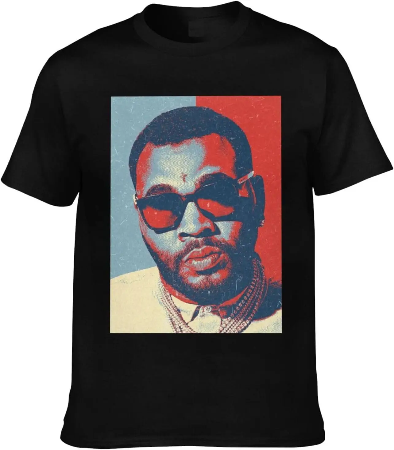 Kevin Music Gates Camisa masculina personalizada de manga curta camiseta gráfica da moda legal casual tops preto
