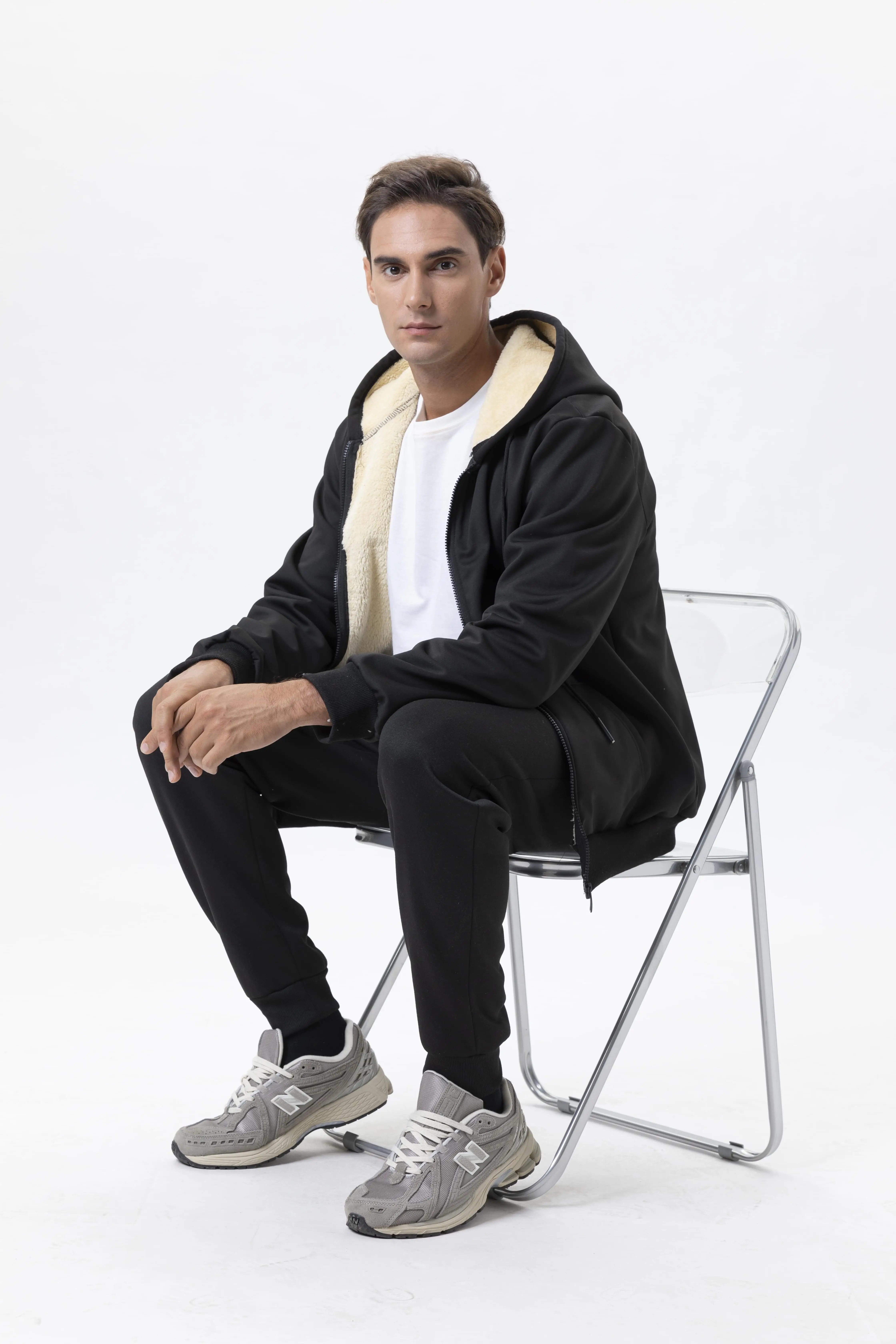 Мужской зимний комплект из 2 п – обзор и цена Sherpa Hoodie Fleece