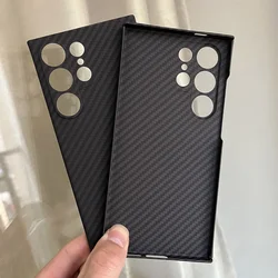 really carbon fiber Case For Samsung Galax S26/S25/S24/S23Ultra case Ultra-Thin Aramid fiber for Galaxy S26 Ultra carbon Cover