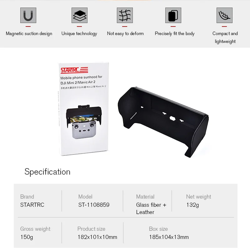 Мини 4K солнцезащитный козырек для контроллера DJI RC N1/N2 аксессуары для DJI Air 3 солнцезащитный козырек для монитора