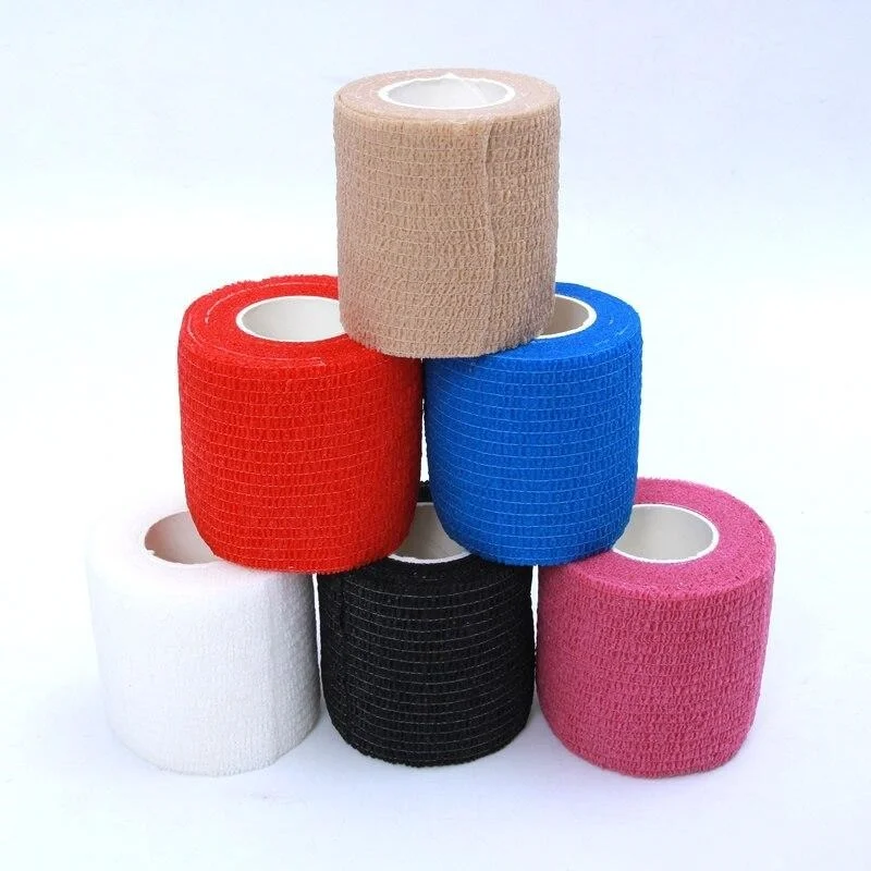 1 Roll Waterdichte Zelfklevende Elastische Bandage Sport Bescherming Emergency Tape Ehbo Sticker 2.5Cm X 4.5M 5cm X 4.5M Beschikbaar