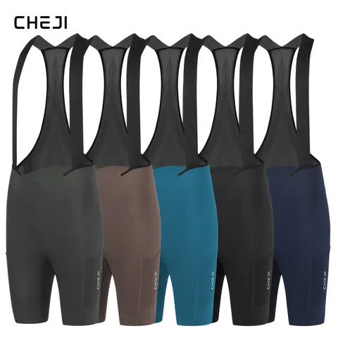 Cheji Men's Cycling Bib Shorts Seamless Comfortable Quick-Drying Breathable for Optimal Performance And Riding Experience