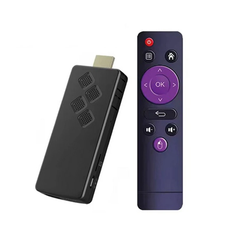 Android10 ATV Smart TV Stick Allwinner H313 Support 4K Video 2.4/5G Wifi6 Remote Mini TV Box Portable Player