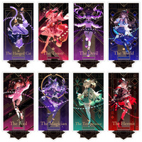 LoenStore VTuber hololive new Official character Tarot square dance anime Acrylic stand holiday gift beauty girls desk ornament 