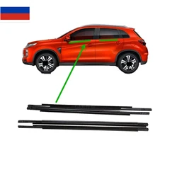 4 Aliexs Black Outside Windows Rubber For ASX RVR Glass Protector Black Strip For asx GA 5727A213