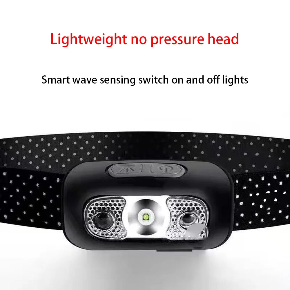 Strong light headlamp rechargeable super bright head-mounted lighting ultra-long range induction outdoor night fishing headlamp