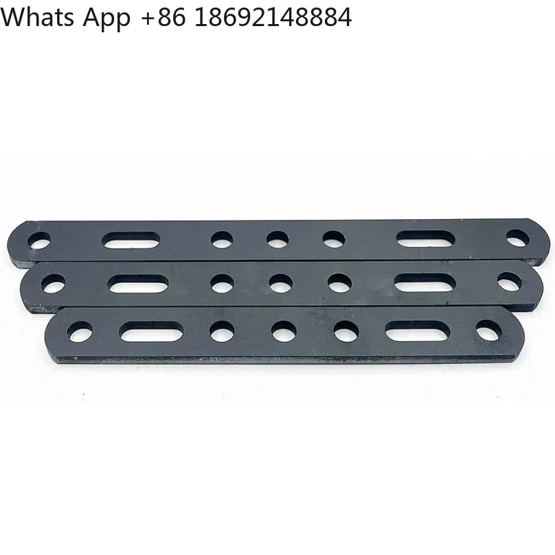 Carbon Steel Perforated Strap 5.6mm Thickness 8.8mm Hole Diameter Extension Connecting Strip for Equipment Reinforcement 1 Piece