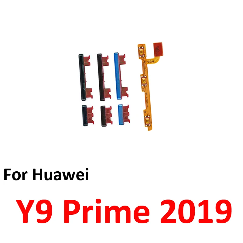 Phone Power Volume Button For Huawei Y9 Prime 2019 New On Off Up Down Key Internal Flex Cable Parts Black Green Blue image 4