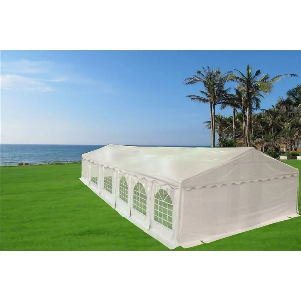 40'x20' brandvertragende (FR) PVC-feesttent, bruiloftstentluifel, tuinpaviljoen, met waterdichte bovenkant, buitenvermogen