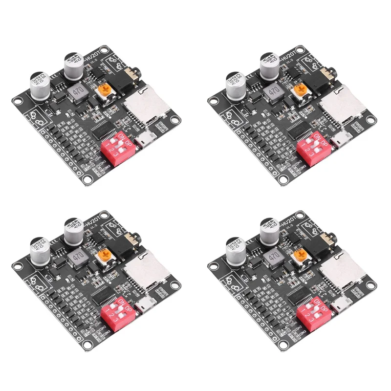 4X DY-HV20T 12V/24V Power Supply10w/20W Voice Playback Module Supporting Micro-SD Card MP3 Music Player For Arduino-New