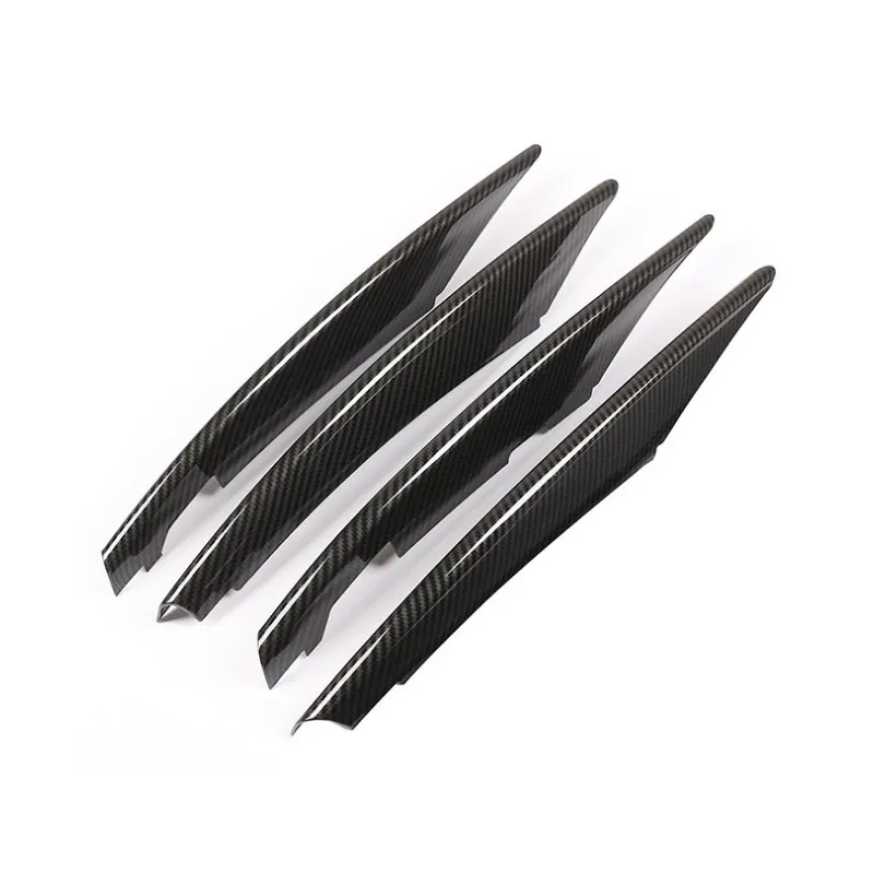 ABS For Mercedes Benz A Class W177 V177 A180 A200 A220 A250 Carbon Fiber Pattern Car Front Head Fog Lights Lamp Strips Trim