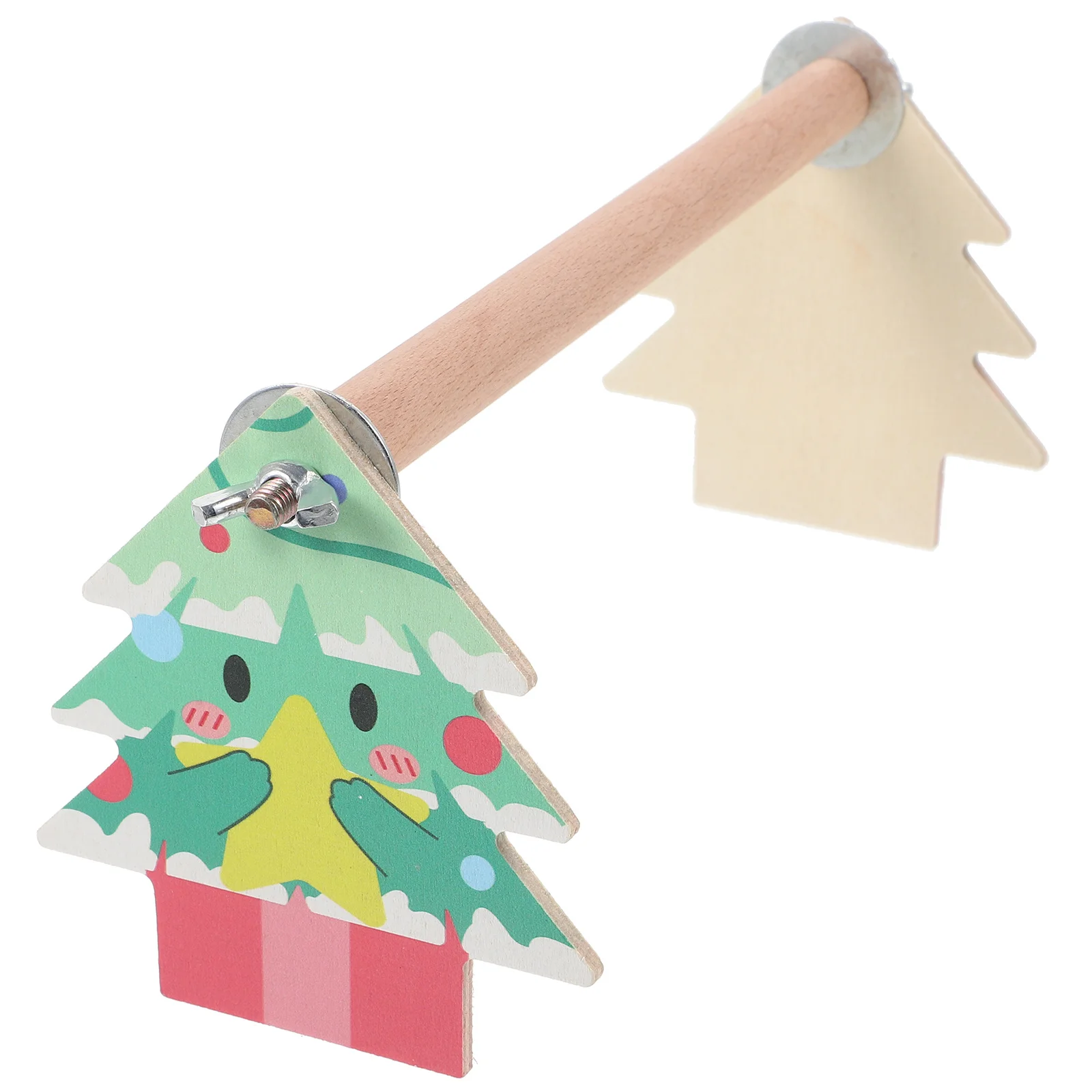 

Decorative Wooden Bird Perch Stand Parrot Cage Accessory Easy Install Stable Desktop Bird Perch Platform Parrot Toys