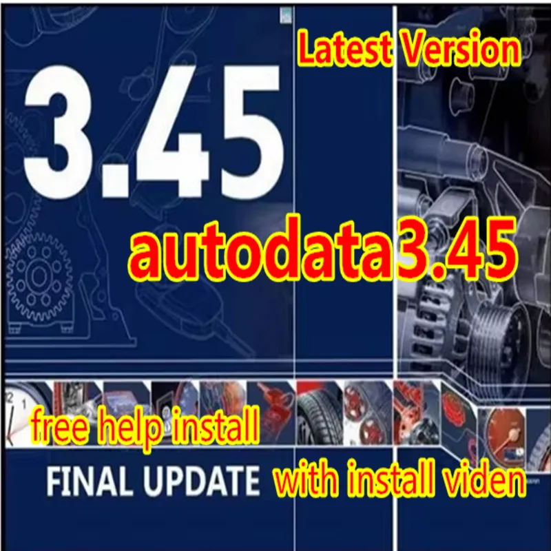 2024 Hot Sale AUTO DATA 3.45 wiring diagrams Latest Version Car Repair Software with Install Video and Free Installation