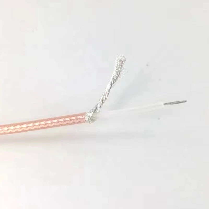 RG-178 RG178 Coaxial Cable Wire Shield Silver Platied Antenna 50Ohm Low Loss for Crimp Connector Fast Free Shipping