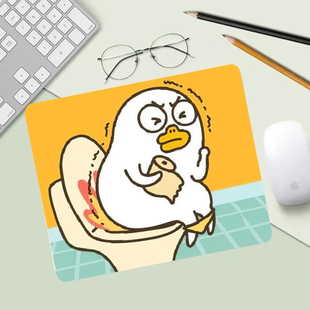 Trendy Funny Little Duck Liu Mousepad Computer Desk Mat Table Keyboard Pad Laptop Cushion Non-slip Deskpad